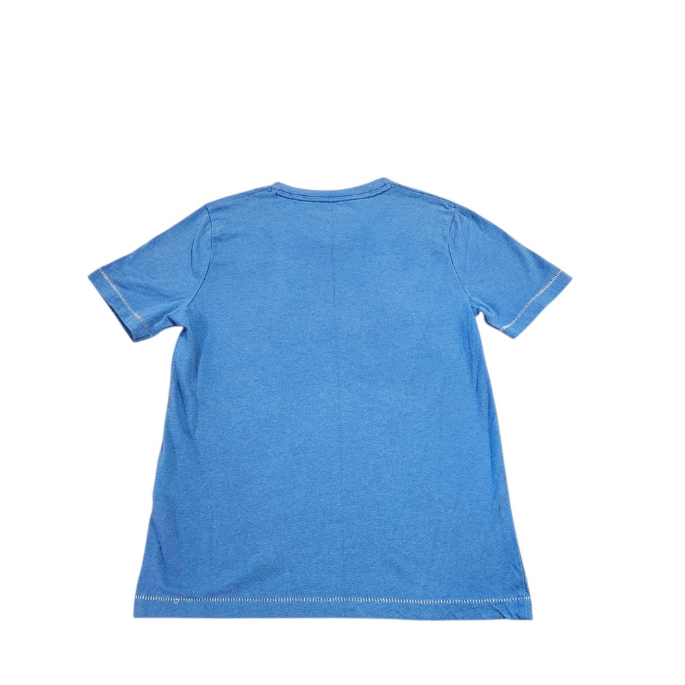 Abercrombie Kids Boys 7/8 V-Neck T-Shirt Lot 3 Blue Orange Black Logo Tees - Picture 7 of 12